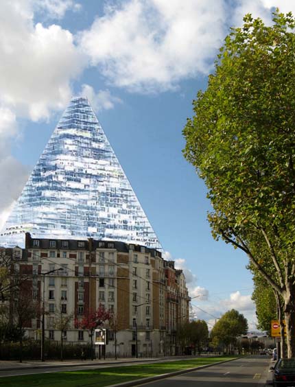 پیشنهاد ساخت آسمان خراش هرمی در پاریس