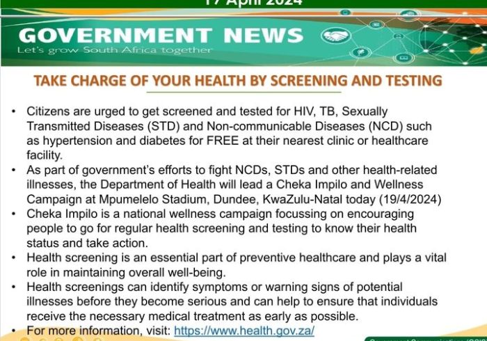 #خبر دولت |  از شهروندان درخواست می شود که غربالگری و آزمایش HIV، سل، تی…