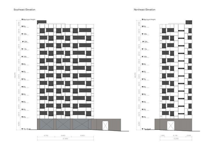 تک رنگ در مجتمع مسکونی فوکوکا / SAKO Architects - تصویر 22 از 23
