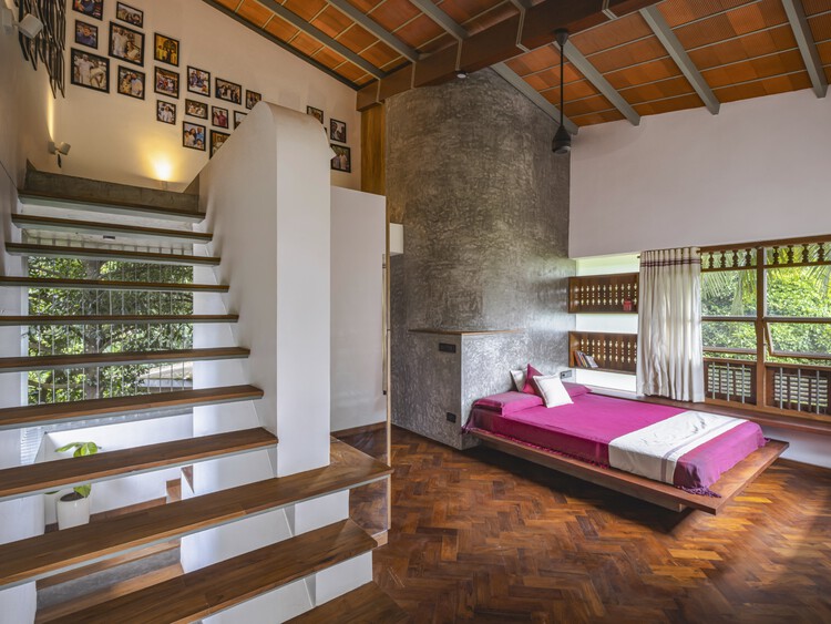 خانه چولا / هنر در معماری - عکاسی داخلی، پرتو، تخت، اتاق خواب