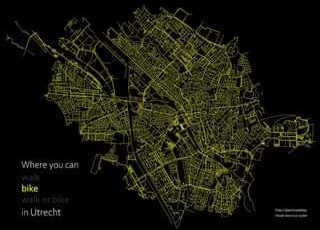 آیا می خواهید ببینید یک شهر واقعاً دوستدار #دوچرخه سواری چگونه است؟  این نقشه پویا f…
