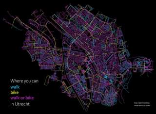 آیا می خواهید ببینید یک شهر واقعاً دوستدار #دوچرخه سواری چگونه است؟  این نقشه پویا f…