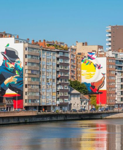 یک شهر نادیده گرفته شده بلژیکی بی سر و صدا به یک بهشت ​​هنر خیابانی تبدیل شده است