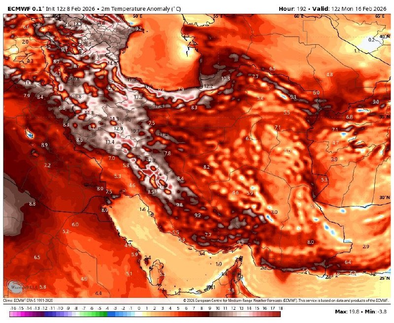 افزایش قابل توجه دما در ایران طی هفته آیندههفته بعدی با خروج از دوره مرطوب و تقویت پر ارتفاع جنب حاره ای افزایش شدید دم…