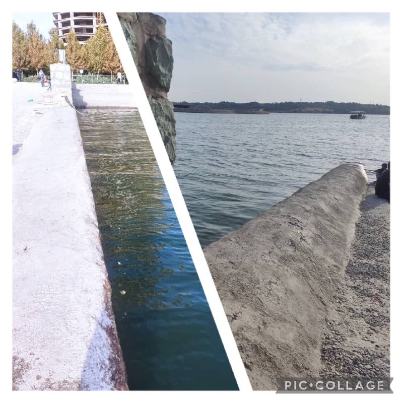 *خطر در بیخ گوش گردشگران دریاچه چیتگر**عمق خطرآفرین آب در کنار ساحل شنی* #پیام_شهروندکافیست پدر و مادر لحظه ای غفلت کنند…